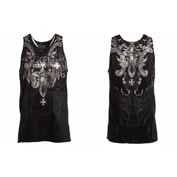 XTREME COUTURE by AFFLICTION Men's Tank BOLD CIPHE - Picture 4 of 7
